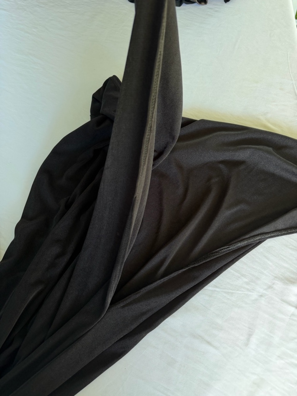 Nasty Gal Black V-Neck Elastic Waist Dress size 12 - Picture 4 of 4